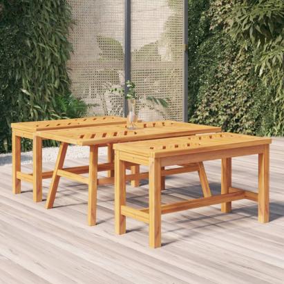 Măsuță de cafea 100x50x45 cm din lemn masiv de acacia GartenMobel Dekor