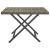 Masă de bistro pliabilă, gri, 45x35x32 cm, poliratan GartenMobel Dekor