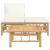 Set mobilier de grădină, cu perne alb crem, 3 piese, bambus GartenMobel Dekor