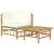 Set mobilier de grădină cu perne alb crem, 2 piese, bambus GartenMobel Dekor