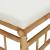 Set mobilier de grădină cu perne alb crem, 2 piese, bambus GartenMobel Dekor