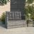 Bancă de grădină cu perne, gri, 105 cm, poliratan GartenMobel Dekor
