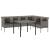 Set mobilier de grădină cu perne, 2 piese, gri, poliratan GartenMobel Dekor