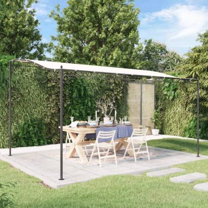 Baldachin, crem, 4x3 m 180 g/m², țesătură și oțel GartenMobel Dekor