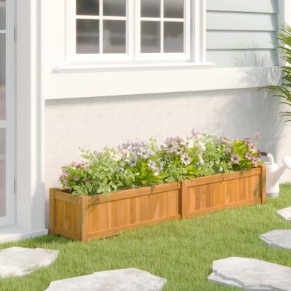 Strat înălțat, 150x30x25 cm, din lemn masiv de tec  GartenMobel Dekor