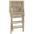Scaune de grădină pliante 2 buc. gri 56x61x89 cm lemn masiv tec GartenMobel Dekor