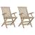 Scaune de grădină pliante 2 buc. gri 56x61x89 cm lemn masiv tec GartenMobel Dekor