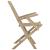 Scaune de grădină pliante 2 buc. gri 56x61x89 cm lemn masiv tec GartenMobel Dekor