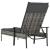Sezlong cu pernă, gri, poliratan GartenMobel Dekor