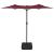 Umbrelă de soare cu două capete, roșu bordo, 316x240 cm GartenMobel Dekor