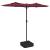 Umbrelă de soare cu două capete, roșu bordo, 316x240 cm GartenMobel Dekor