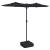 Umbrelă de soare cu două capete, negru, 316x240 cm GartenMobel Dekor