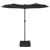Umbrelă de soare cu două capete cu LED-uri antracit, 316x240 cm GartenMobel Dekor