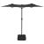 Umbrelă de soare cu două capete cu LED-uri antracit, 316x240 cm GartenMobel Dekor