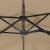 Umbrelă de soare cu două capete cu LED-uri gri taupe 316x240 cm GartenMobel Dekor