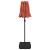 Umbrelă de soare cu două capete cu LED-uri cărămiziu 316x240 cm GartenMobel Dekor