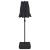 Umbrelă de soare cu două capete cu LED-uri, negru, 316x240 cm GartenMobel Dekor