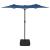 Umbrelă de soare cu două capete cu LED-uri albastru 316x240 cm GartenMobel Dekor
