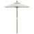 Umbrelă de soare de grădină stâlp din lemn nisipiu 196x231 cm GartenMobel Dekor