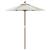 Umbrelă de soare de grădină stâlp din lemn nisipiu 196x231 cm GartenMobel Dekor