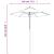 Umbrelă de soare de grădină stâlp din lemn antracit 196x231 cm GartenMobel Dekor