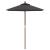 Umbrelă de soare de grădină stâlp din lemn antracit 196x231 cm GartenMobel Dekor