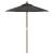 Umbrelă de soare de grădină stâlp din lemn antracit 196x231 cm GartenMobel Dekor