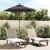 Umbrelă de soare de grădină stâlp din lemn antracit 196x231 cm GartenMobel Dekor