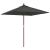 Umbrelă soare de grădină stâlp din lemn antracit 198x198x231 cm GartenMobel Dekor