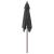 Umbrelă soare de grădină stâlp din lemn antracit 198x198x231 cm GartenMobel Dekor