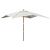 Umbrelă de grădină stâlp din lemn, nisipiu, 300x300x273 cm GartenMobel Dekor