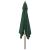 Umbrelă de grădină stâlp din lemn, verde, 300x300x273 cm GartenMobel Dekor