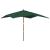Umbrelă de grădină stâlp din lemn, verde, 300x300x273 cm GartenMobel Dekor