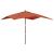 Umbrelă de grădină stâlp din lemn, cărămiziu, 300x300x273 cm GartenMobel Dekor