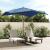 Umbrelă de grădină stâlp din lemn, albastru azur 300x300x273 cm GartenMobel Dekor