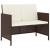Set mobilier de grădină, 6 piese, cu perne, maro, poliratan GartenMobel Dekor