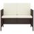 Set mobilier de grădină, 6 piese, cu perne, maro, poliratan GartenMobel Dekor