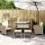Set mobilier pentru grădină, 6 piese, cu perne, bej, poliratan GartenMobel Dekor