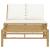 Set mobilier de grădină cu perne alb crem, 2 piese, bambus GartenMobel Dekor