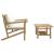 Set mobilier de grădină cu perne alb crem, 2 piese, bambus GartenMobel Dekor