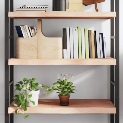 Poliță de perete, 100x40x(2-6)cm, lemn masiv de stejar netratat GartenMobel Dekor