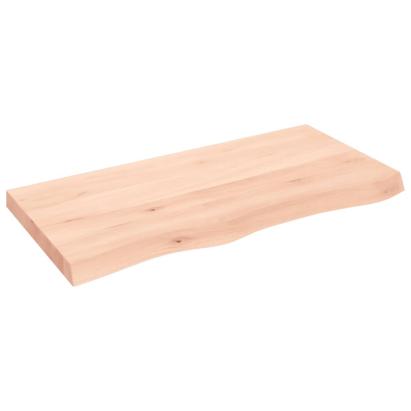 Poliță de perete, 100x50x(2-6)cm, lemn masiv de stejar netratat GartenMobel Dekor