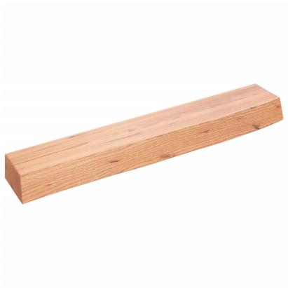 Poliță perete maro deschis 60x10x6 cm lemn masiv stejar tratat GartenMobel Dekor