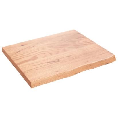 Poliță perete maro deschis 60x50x2 cm lemn masiv stejar tratat GartenMobel Dekor