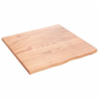 Poliță perete maro deschis 60x60x2 cm lemn masiv stejar tratat GartenMobel Dekor