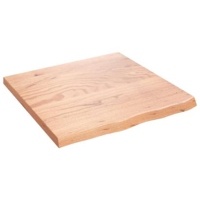 Raft de perete maro deschis 60x60x(2-4) cm lemn stejar tratat GartenMobel Dekor