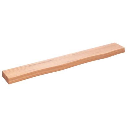 Poliță perete maro deschis 80x10x4 cm lemn masiv stejar tratat GartenMobel Dekor