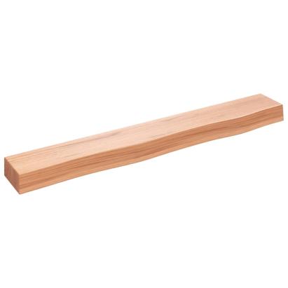 Poliță perete maro deschis 80x10x6 cm lemn masiv stejar tratat GartenMobel Dekor