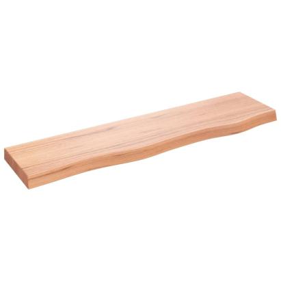 Poliță perete maro deschis 80x20x4 cm lemn masiv stejar tratat GartenMobel Dekor