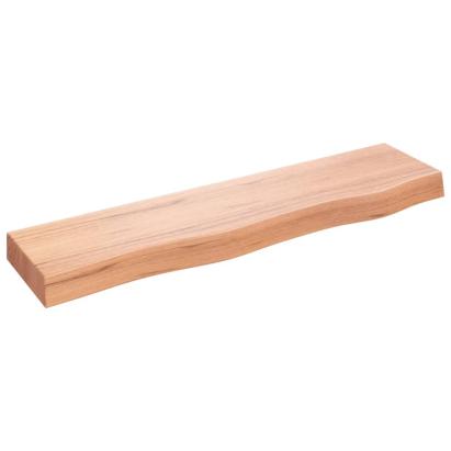 Poliță perete maro deschis 80x20x6 cm lemn masiv stejar tratat GartenMobel Dekor